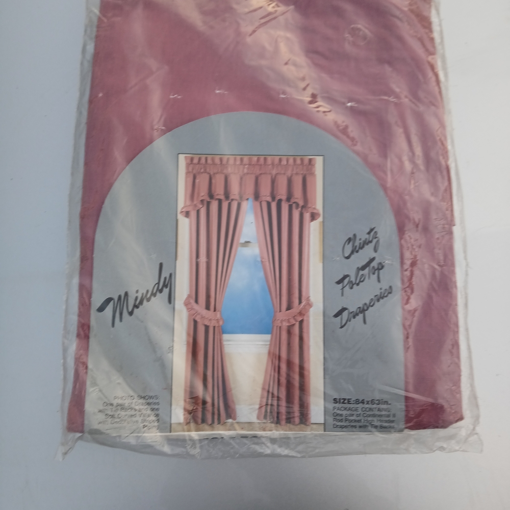 Pink Tab Top Draperies